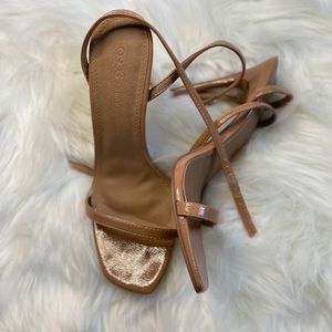 Taupe heeled sandals
